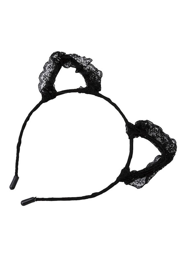 Cat Ears Headband Black