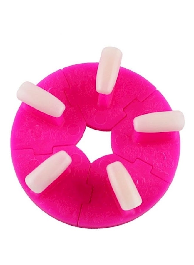 Nail Art Exercise Display Stand Pink - Image 1