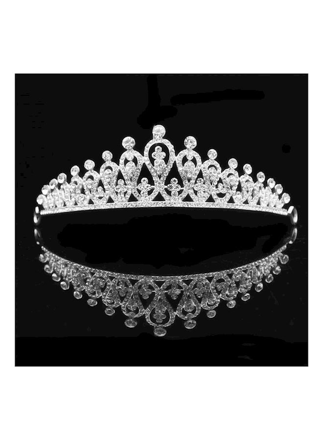 ماركة غير محددة - تاج أميرة بتصميم رقيق فضي - Image 1