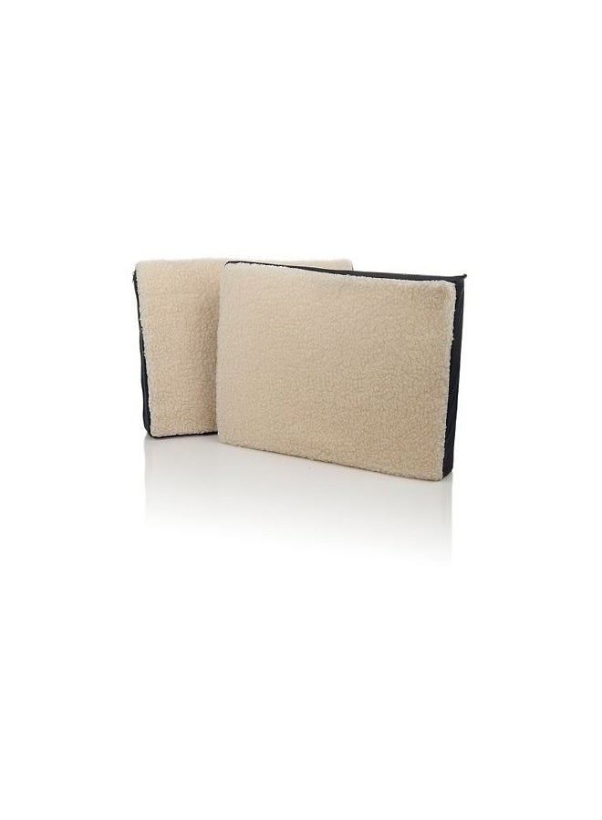 Foam Gel Cushion Cover polyester Beige/Black 18.5x14x3.5inch 