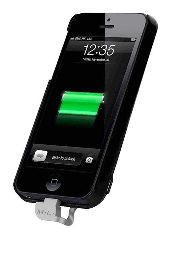 MiLi - External Battery Case For Apple iPhone 5/5S Black - Image 1