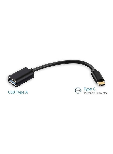 USB Type C To USB 3.0 Otg Adapter Apple MacBook Black