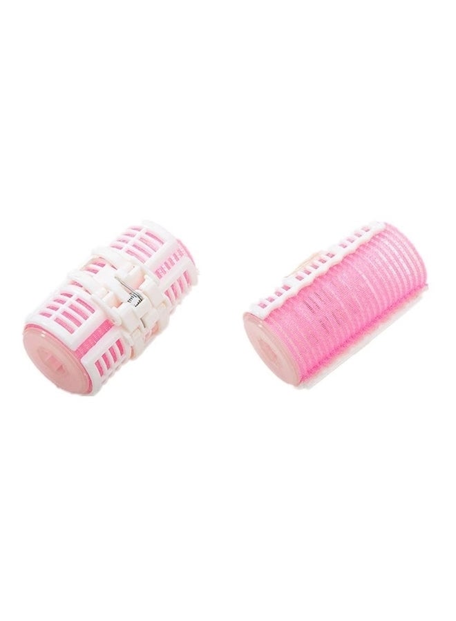 2-Piece Foam Hair Curlers Twist Tool Pink/White - Image 2