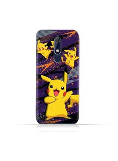 TPU Soft Protective Silicone Case With Pikachu Design For Nokia 5.1 Multicolour