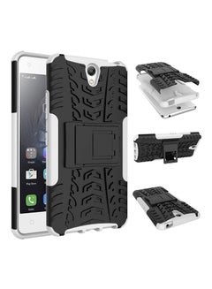 Lenovo Vibe S1 -Heavy Duty Armor Hybrid ShockProof Hard Back Case Cover - White