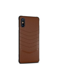 Leather Case Cover For Apple iPhone XR Brown