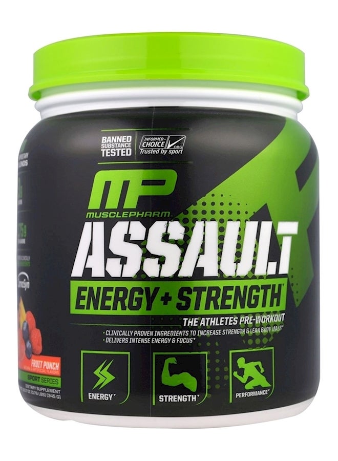 MusclePharm Assault Energy Plus Strength Fruit Punch - 0.76 Lbs
