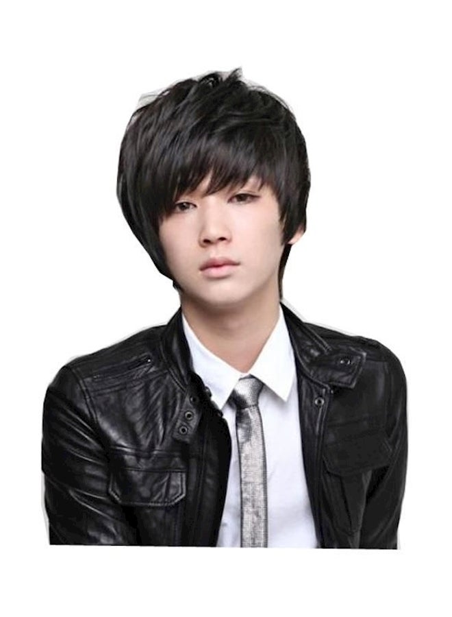 Short Handsome Wigs Cosplay Korean Male Wig Black - Image 2