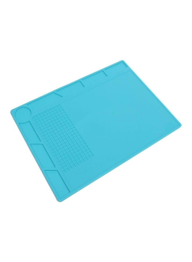 Metal Heat Insulation Pad Blue 35 x 25cm  - Image 1