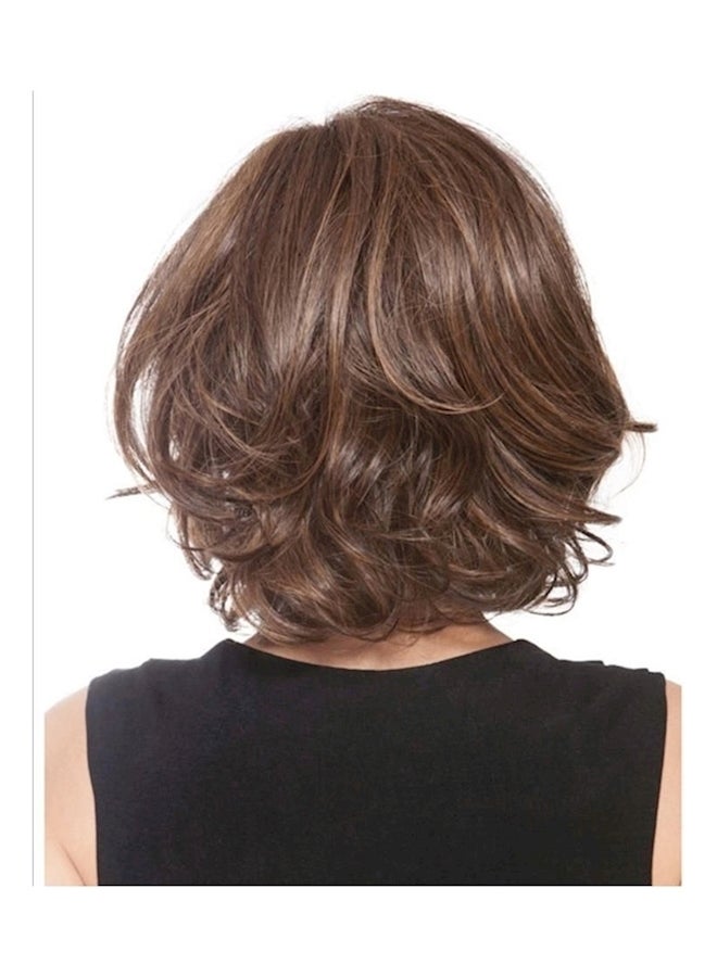Generic Short Curly And Wavy Wig Brown  - Image 1