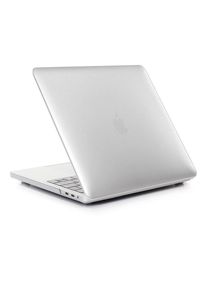 Matte Frosted Hard Case With Keyboard Cover For Apple MacBook Pro 13-Inch White  - Image 1
