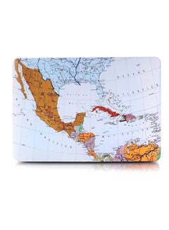 Smart Printed World Map Image Hard Case Cover For Apple Macbook Air 11/11.6 Inch Multicolour