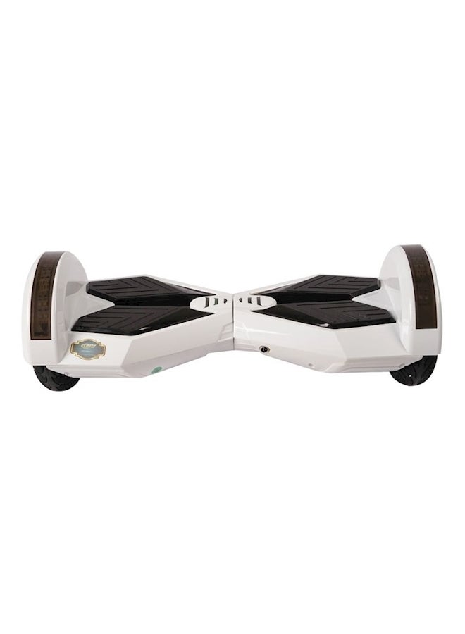 كروني سكوتر كهربائي ذاتي التوازن، بلون أبيض/ أسود متعدد الألوان - Image 1