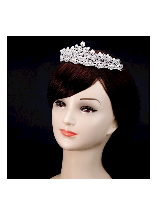 Floral Patterned Crown Tiara  - Image 2