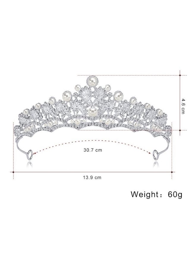 Floral Patterned Crown Tiara  - Image 1