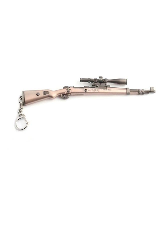 PUBG Sniper Rifle Keychain Brown/Grey/Silver  - Image 1