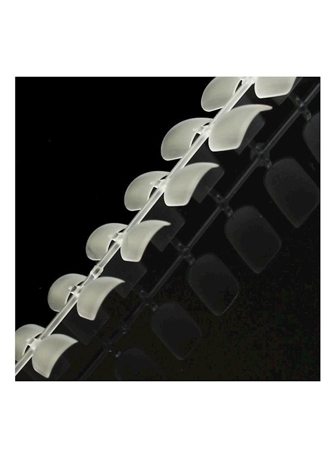 288-Piece False Nails Stickers White - Image 3