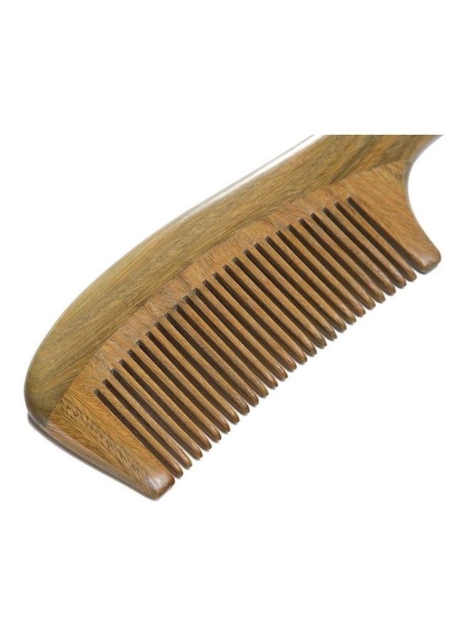 Wooden Hair Comb Brown - Image 2