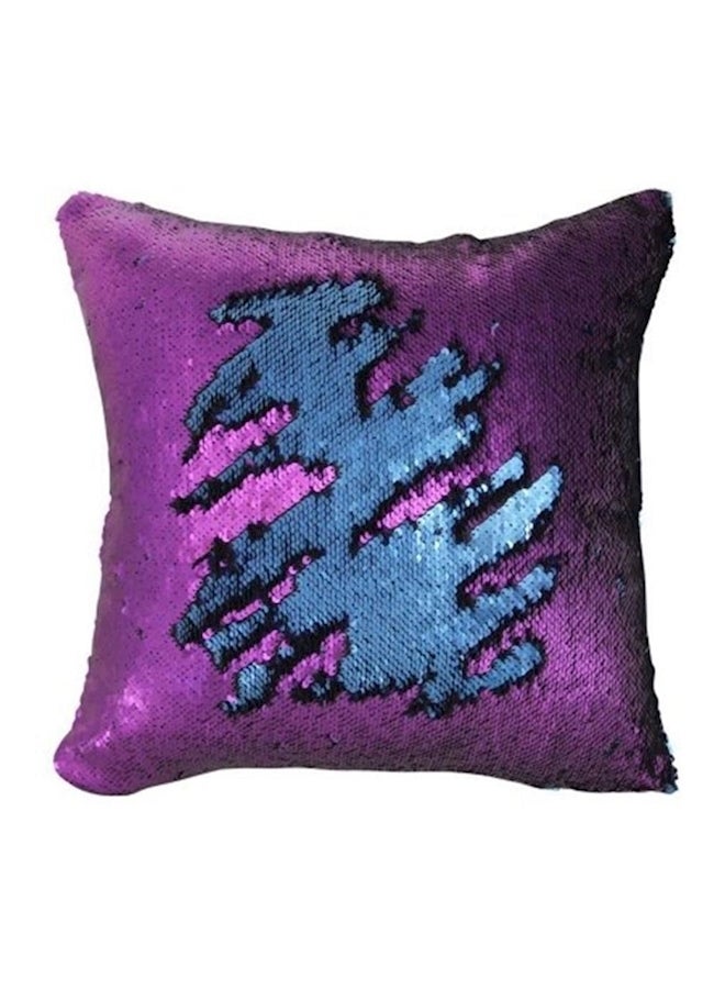 Mocofo Reversible Sequins Cushion Cover Blue/Purple 16x16grams - Image 1