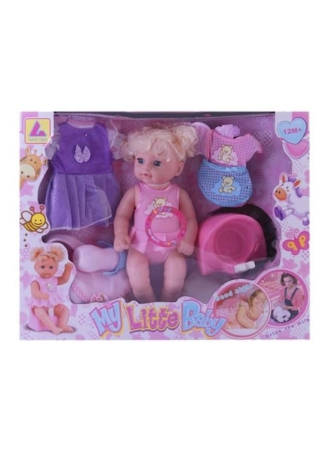 King Time Little Baby Doll Dressup Set - Image 1