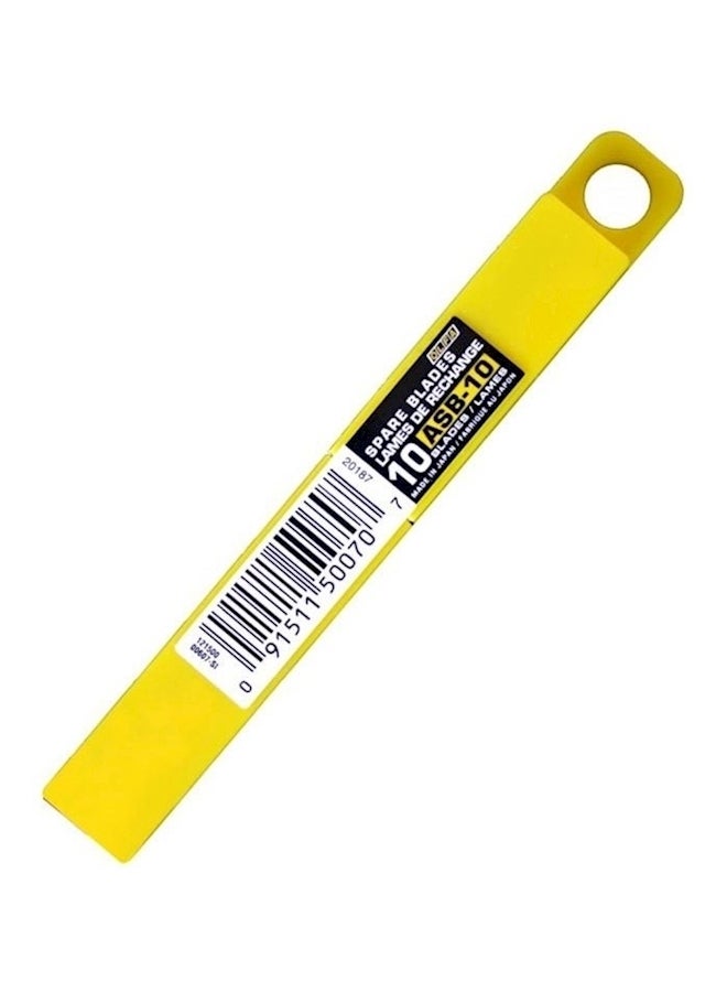 OLFA Replacement Blades For Standard Cutter Yellow 