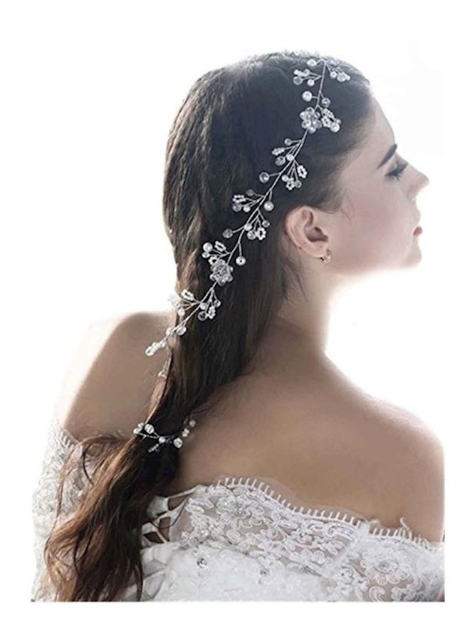 Crystal Studded Leaf Girl Tiara  - Image 2