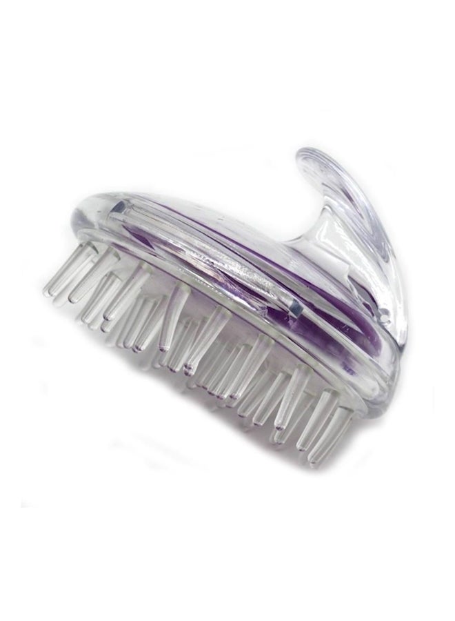 فرشاة شعر لتدليك فروة الرأس أرجواني/ شفاف - Image 1