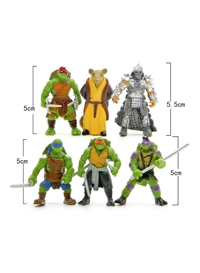 6-Piece Ninja Turtles 2 Generation Hand Office Keychain - Image 1