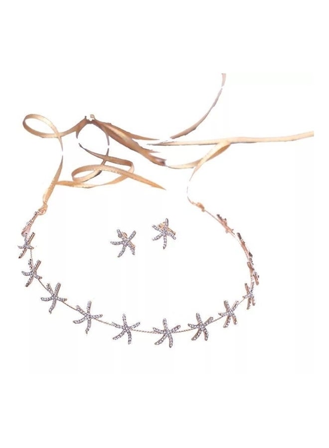 ربطة رأس للعرائس ذهبي - Image 1