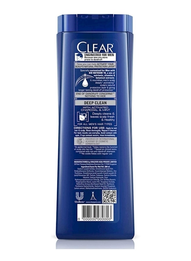 كلير شامبو ضد القشرة بخلاصة النعناع والفحم المنشط لتنظيف عميق للشعر شفاف 150ملليلتر - Image 2