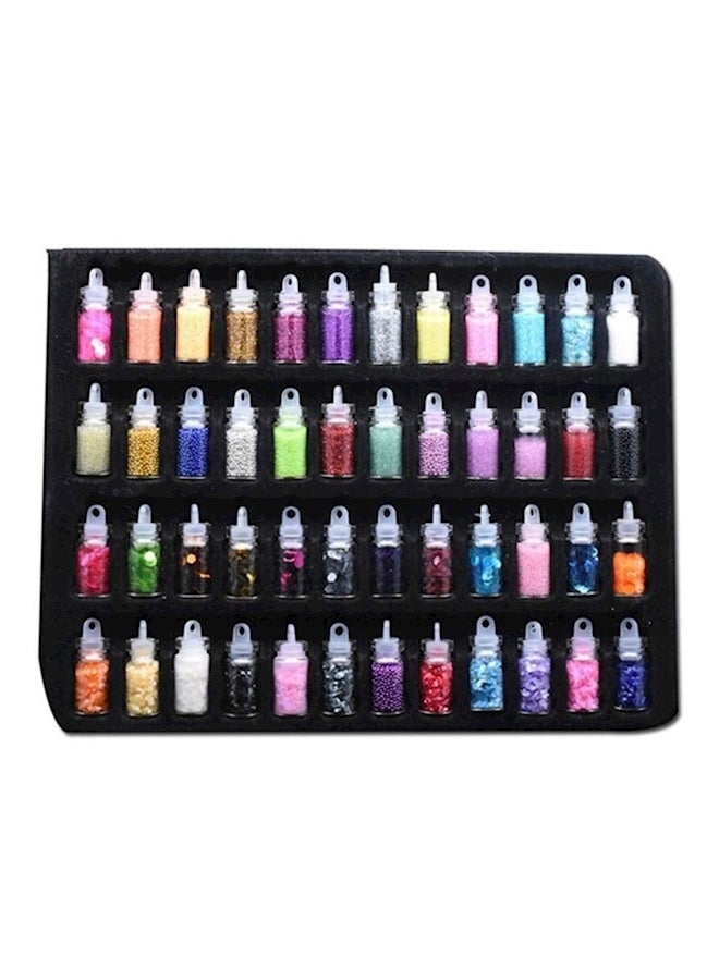 48 Boxes 3D Laser Nail Art Tip Sticker Multicolour - Image 2