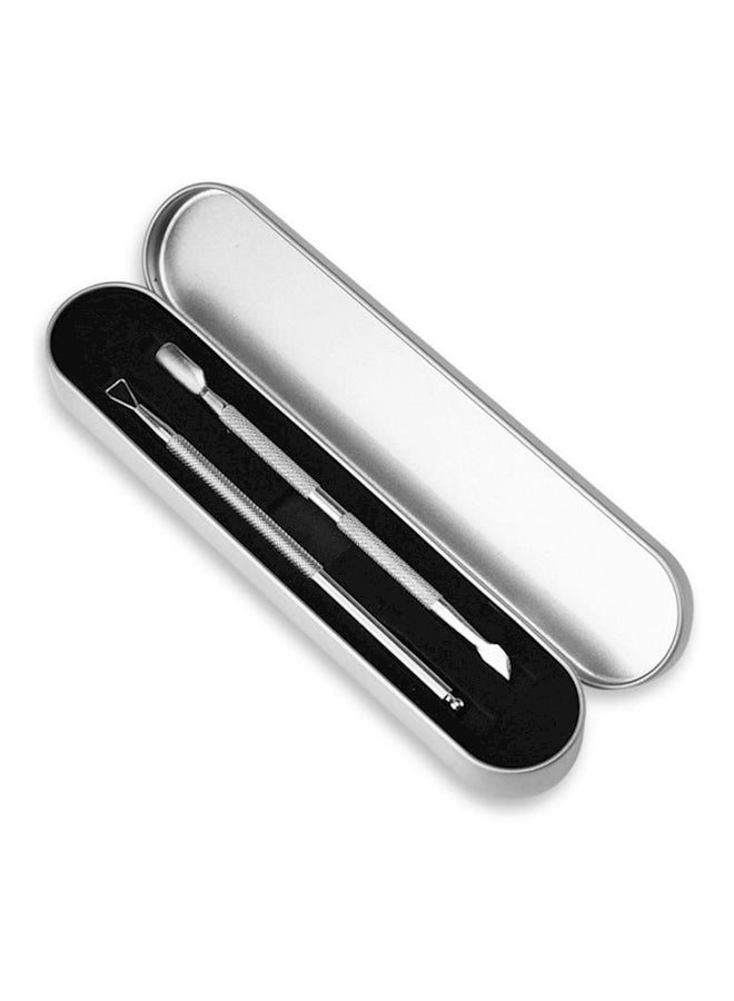 Nail Cuticle Remover And Pusher Tool Silver - Image 1