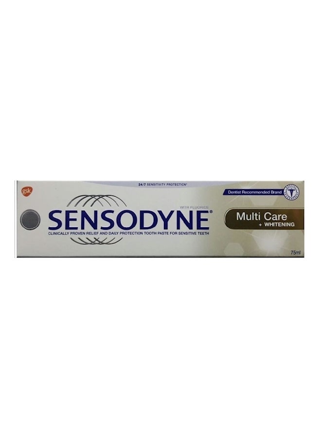 Sensodyne Multicare And Whitening Toothpaste White 75ml