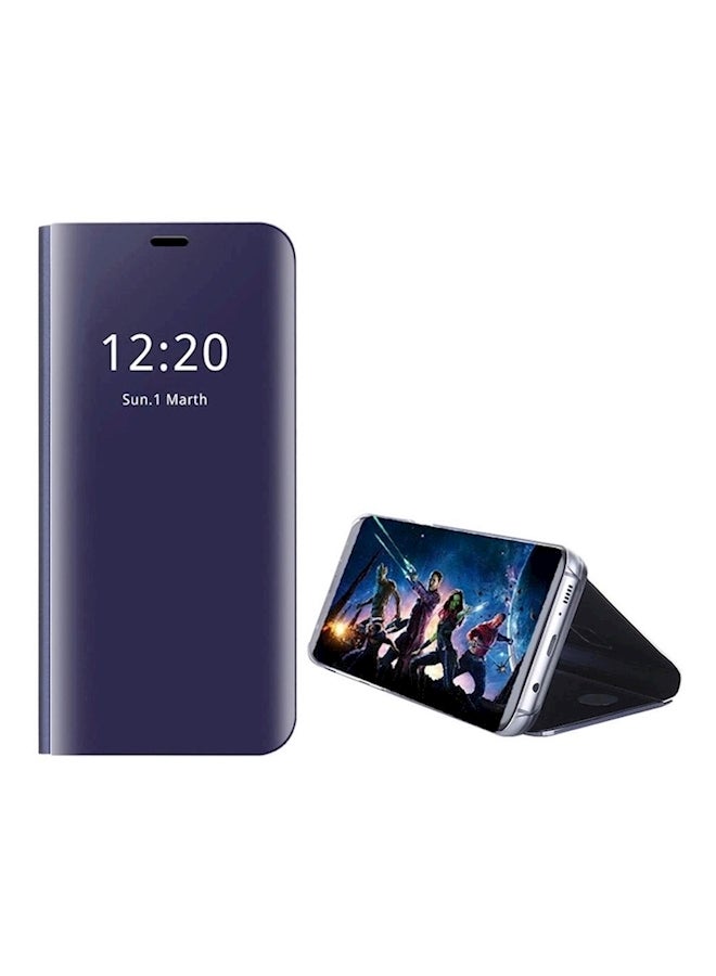 غطاء حماية واق قلاب بتصميم عاكس مزود بمسند للعرض لهاتف سامسونج جالاكسي S8 بلس أرجواني - Image 1