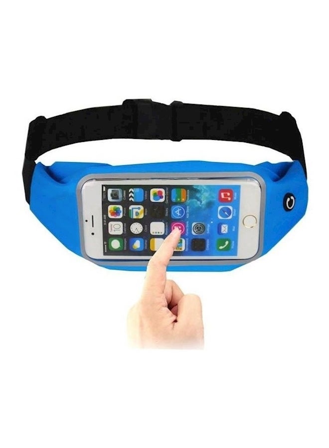 حقيبة خصر للموبايل مضادة للماء الأسود / الأزرق - Image 1