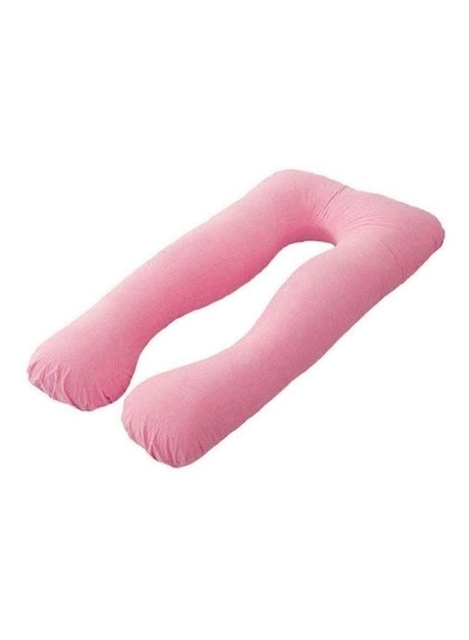 Maternity Pillow Cotton Pink 120x80cm - Image 1