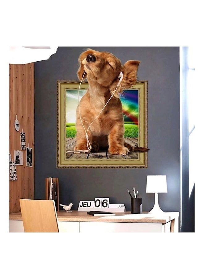 3D Animal Picture Frame Wall Sticker Multicolour 50x40cm  - Image 2
