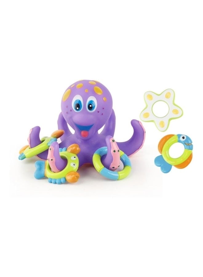 6-Piece Octopus Hoopla Bath Toy Set - Image 1