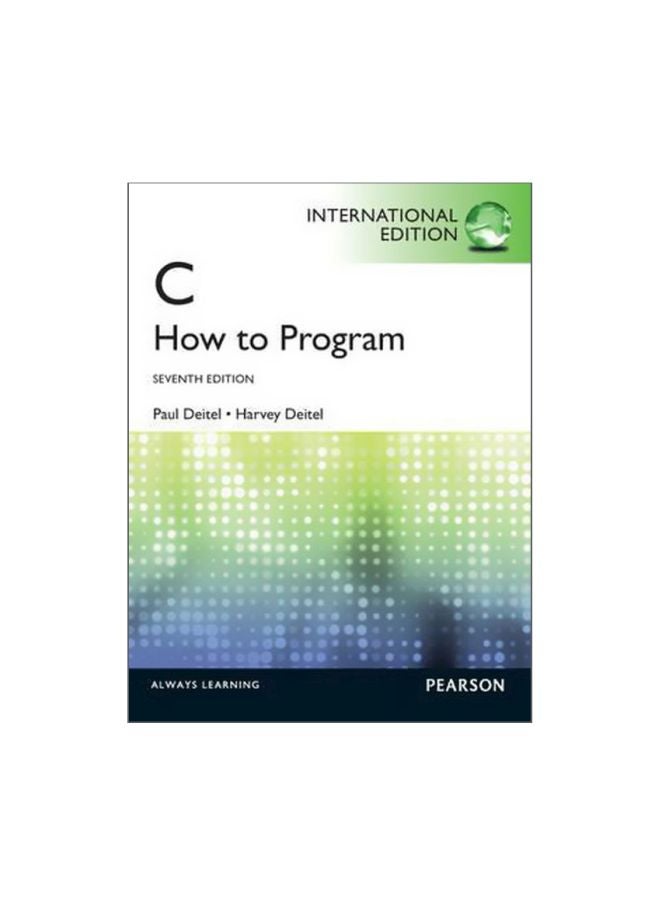C How To Program: International Edition Paperback English by Harvey M ...