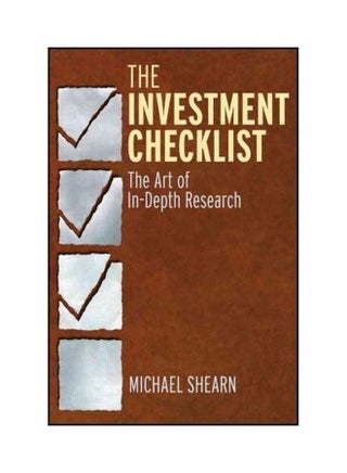 The Investment Checklist : The Art of In-Depth Research Hardcover English by Michael Shearn - 16-Dec-11 - v1560701082/N26832591A_1