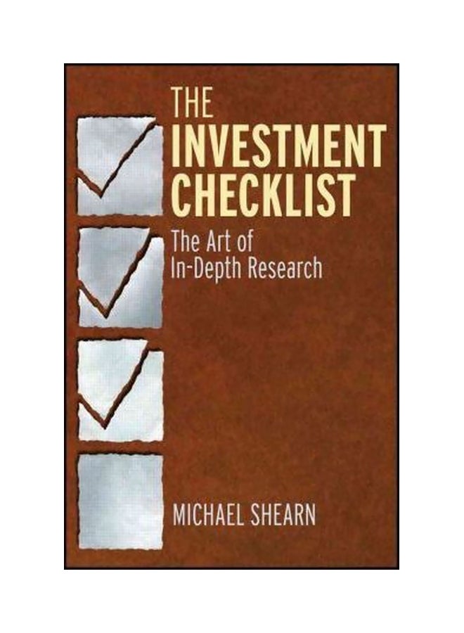 The Investment Checklist : The Art of In-Depth Research Hardcover English by Michael Shearn - 16-Dec-11
