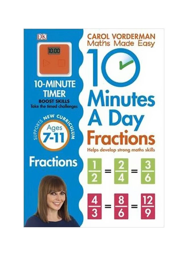 10 Minutes a Day Fractions Paperback English by Carol Vorderman - 16-Jan-15 