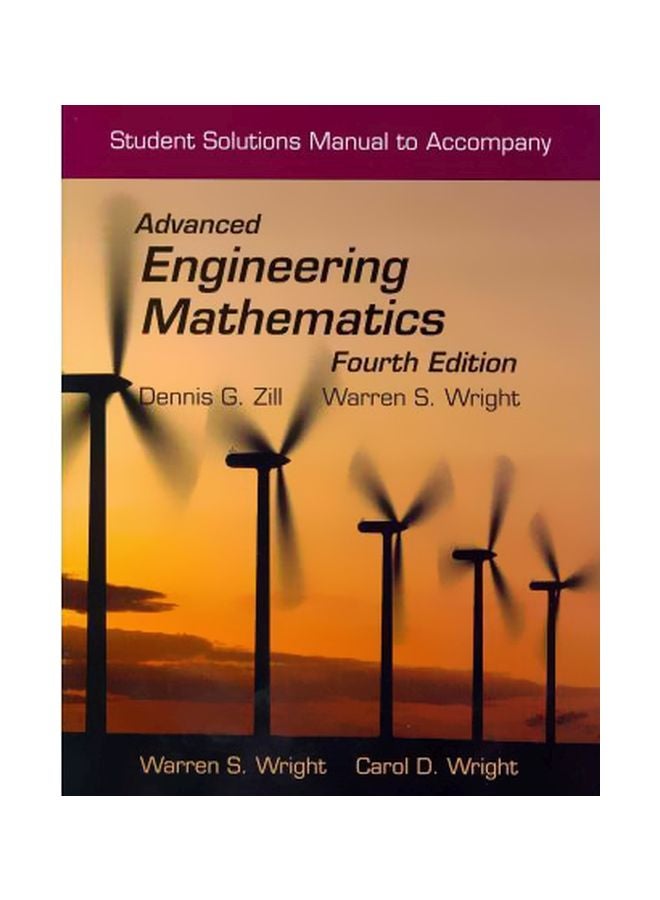 Student Solutions Manual To Accompany Advanced Engineering Mathematics Paperback English by Dennis G. Zill - 28-Jun-10 