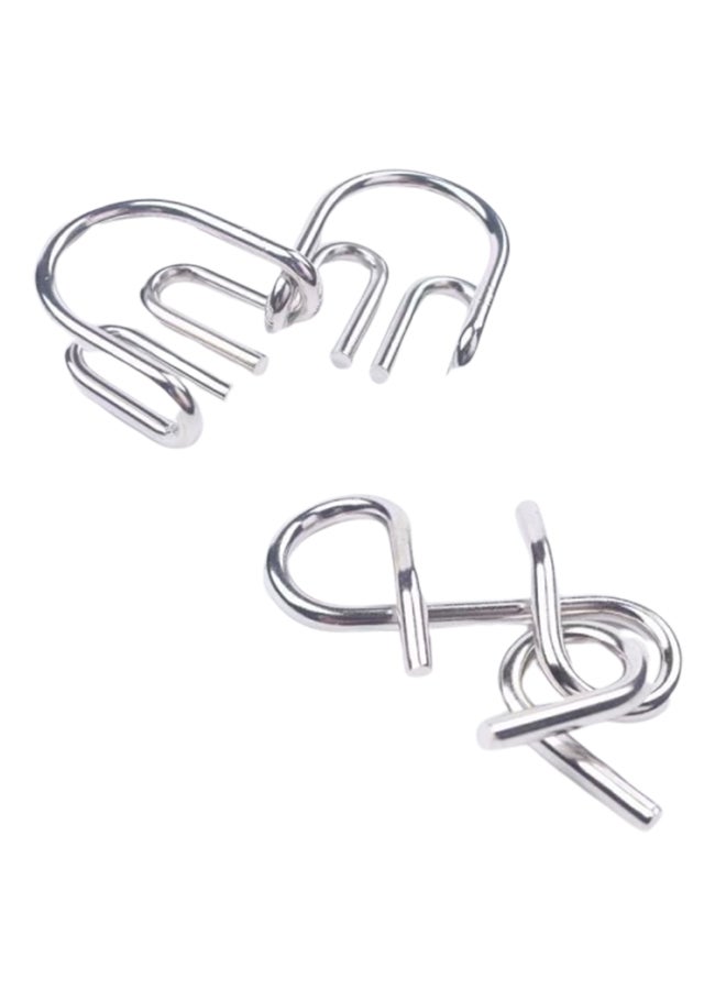 8-Piece Montessori Wire Teaser Puzzles Set - Image 2