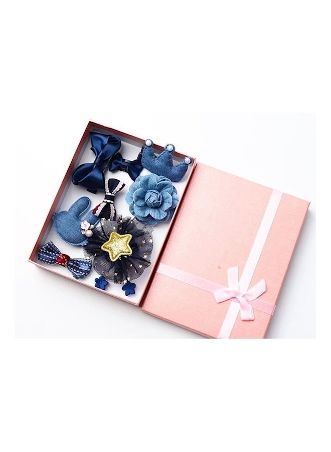 10-Piece Headdress Set Blue/Black - Image 1