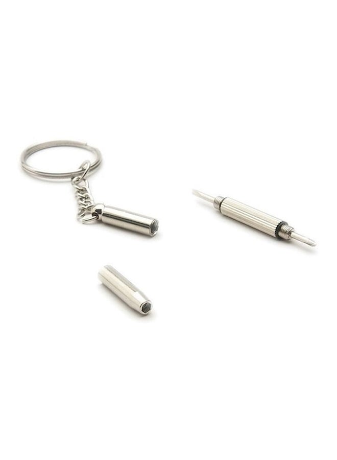 Generic Screwdriver Double Head Screw Driver For Watch Repair Aluminum Steel Keychain