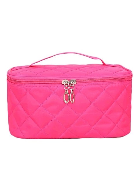 Portable Waterproof Zipper Cosmetic Makeup Pouch Pink