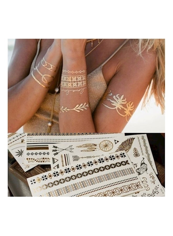 لاصقات وشم فاون إينج ريترو متعدد الألوان - Image 1