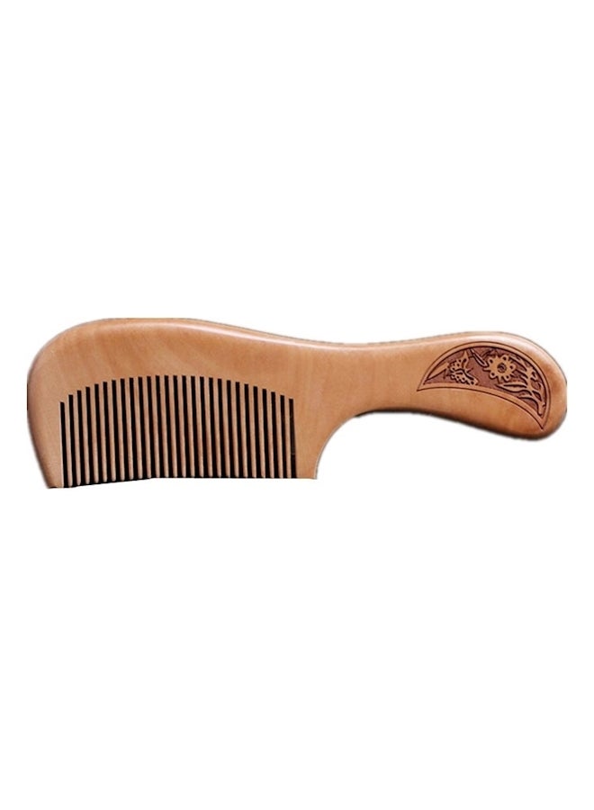 Wooden Hair Comb Brown - Image 1
