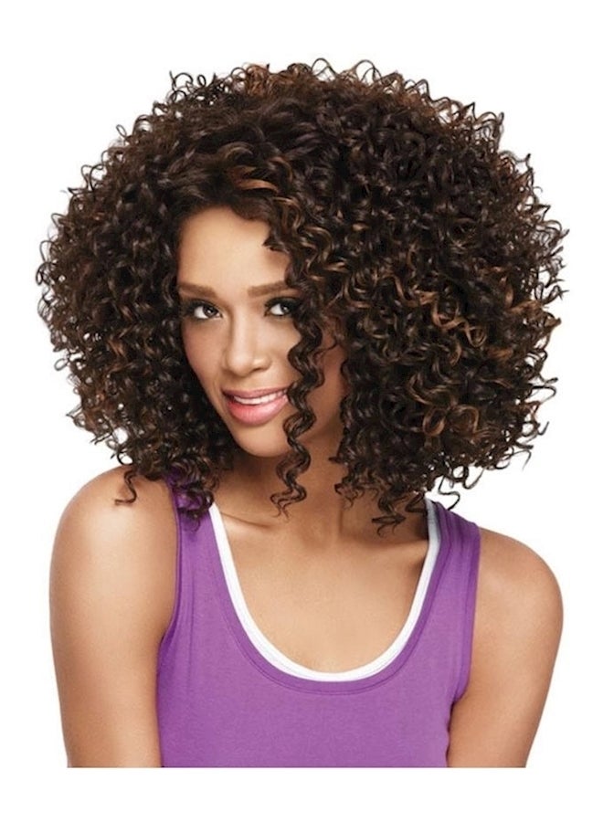 Generic Afro Curly Hair Wig Brown - Image 1